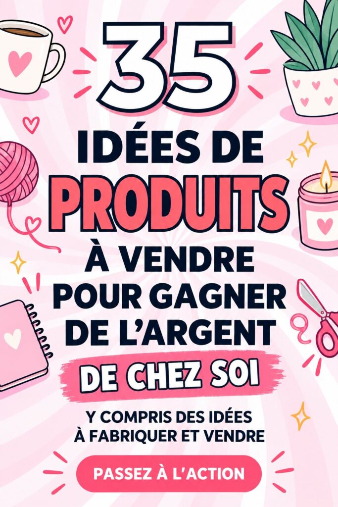 Femme souriante préparant des produits à vendre depuis chez elle.