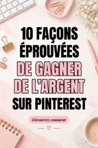 Femme utilisant Pinterest pour des idées de revenus