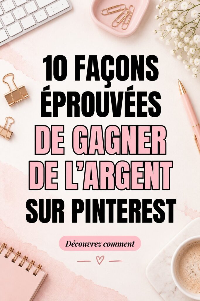 Femme utilisant Pinterest pour des idées de revenus