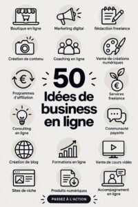 Une femme utilisant son ordinateur portable pour découvrir des idées de business en ligne.
