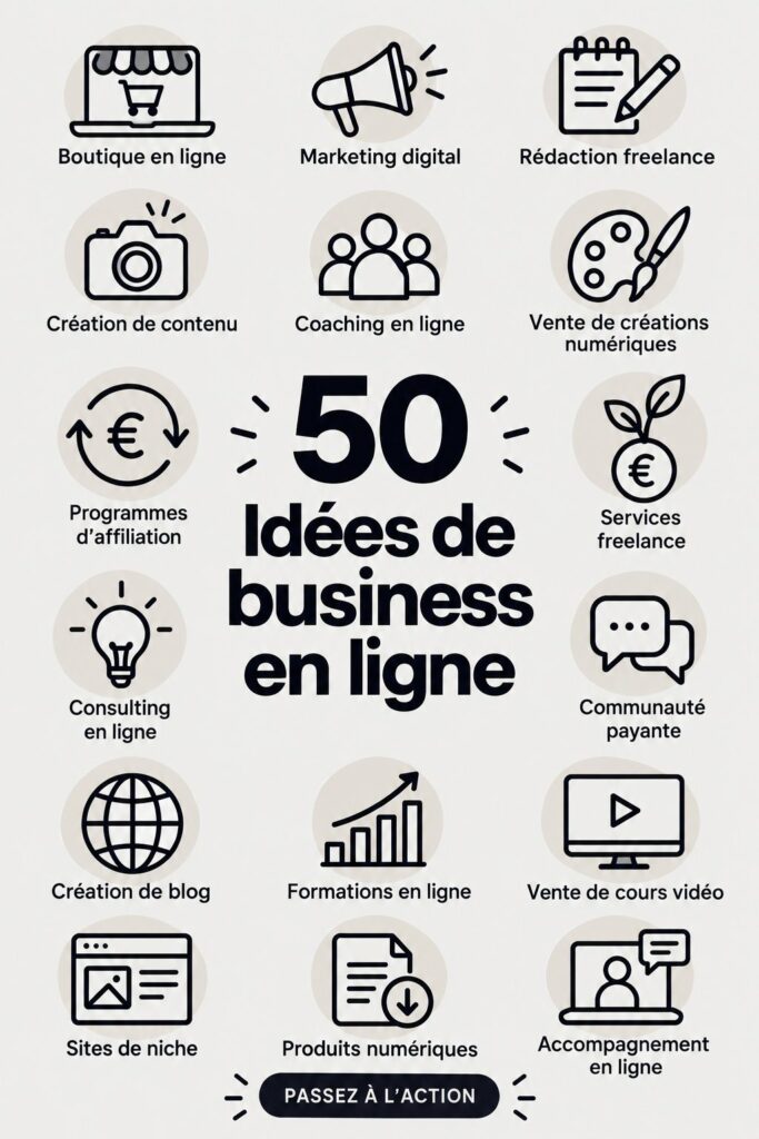 Une femme utilisant son ordinateur portable pour découvrir des idées de business en ligne.