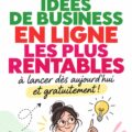 Femme souriante travaillant sur son ordinateur pour créer un business en ligne