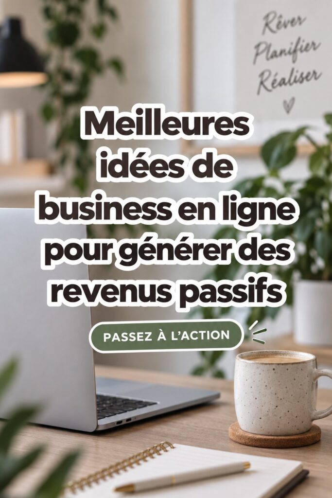 Illustration d'une femme travaillant sur son ordinateur pour générer un revenu passif en ligne.