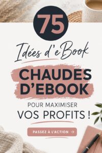 Couverture d'un eBook illustrant des idées rentables