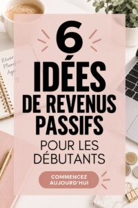 Femme souriante réfléchissant à des idées de revenus passifs sur son ordinateur.