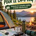 D'un camping dans la nature, avec des équipements et des personnes qui profitent de l'extérieur.