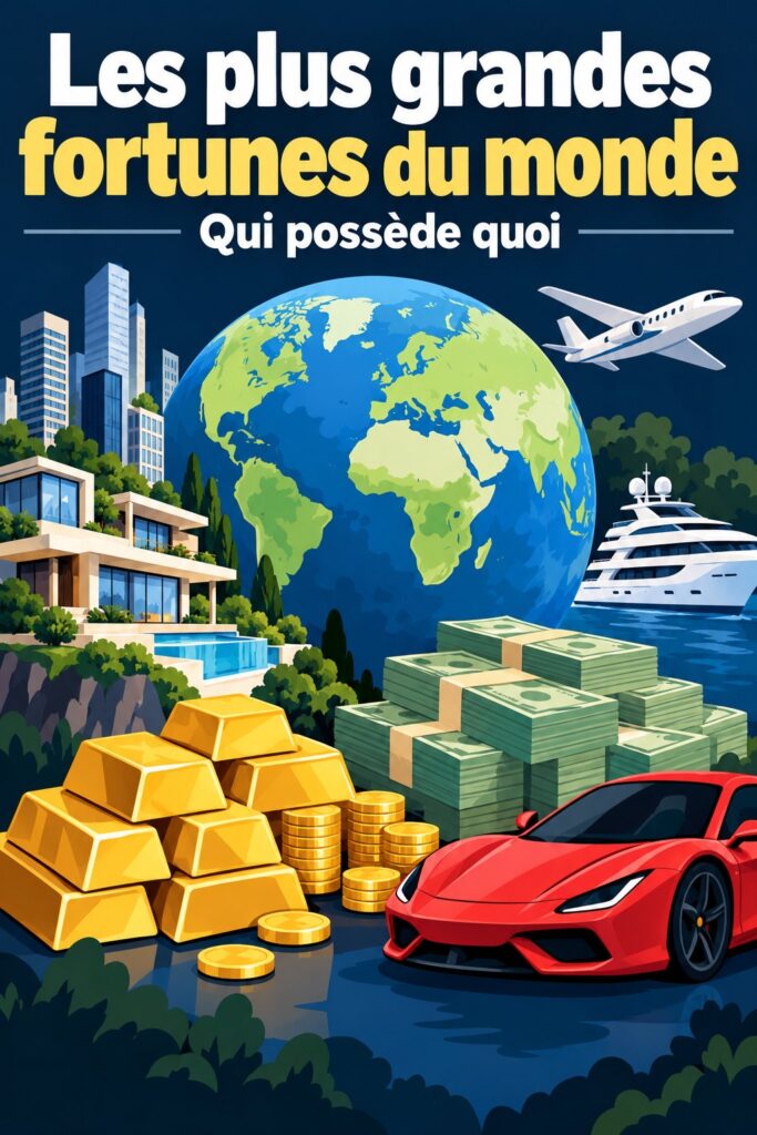 Visuel inspirant des histoires de milliardaires et de leurs leçons financières