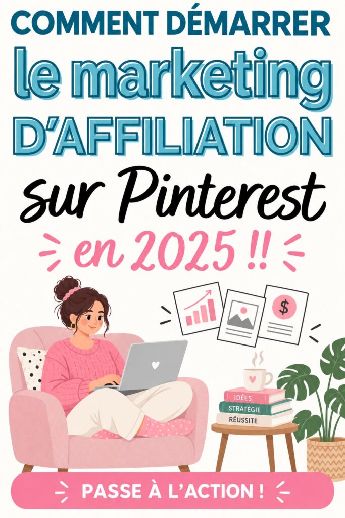 Femme utilisant Pinterest pour le marketing d'affiliation.