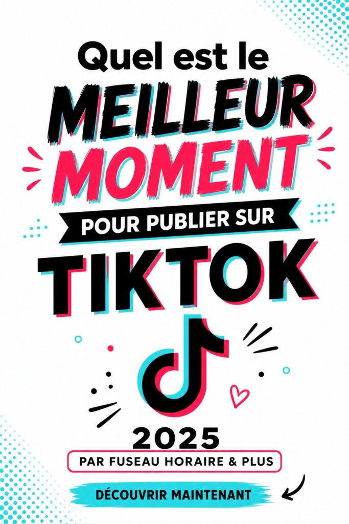 Horloge indiquant le meilleur moment pour poster sur TikTok