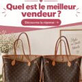 Sac Louis Vuitton répliqué exposé sur une surface élégante.