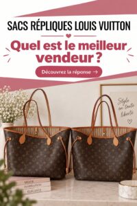 Sac Louis Vuitton répliqué exposé sur une surface élégante.