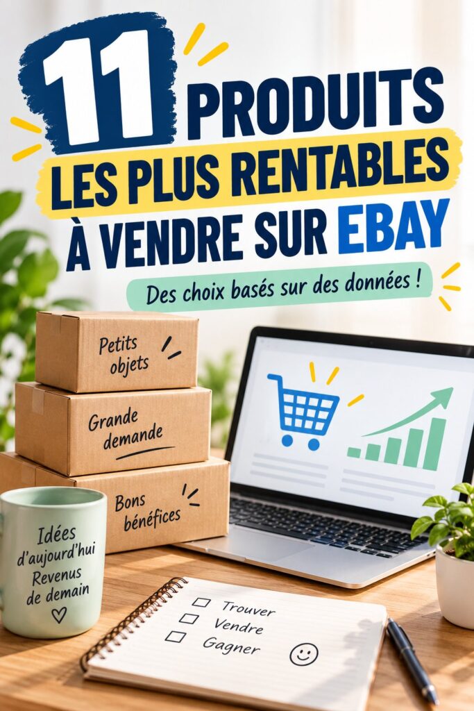 Une sélection d'articles à vendre sur eBay pour augmenter vos bénéfices.