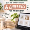 Produits artisanaux exposés sur une boutique Etsy