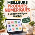Femme souriante consultant des produits numériques rentables en ligne