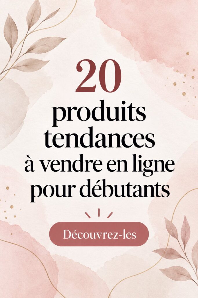 Femme souriante examinant des produits tendance à vendre en ligne.