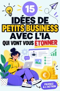 Femme en train de travailler sur un projet d'IA pour générer des revenus