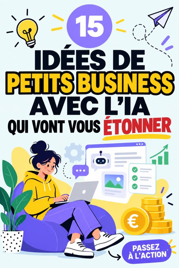 Femme en train de travailler sur un projet d'IA pour générer des revenus