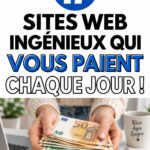 Femme utilisant un ordinateur pour découvrir des sites de gains