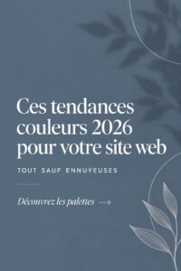 Palette de couleurs tendance pour le web en 2026.