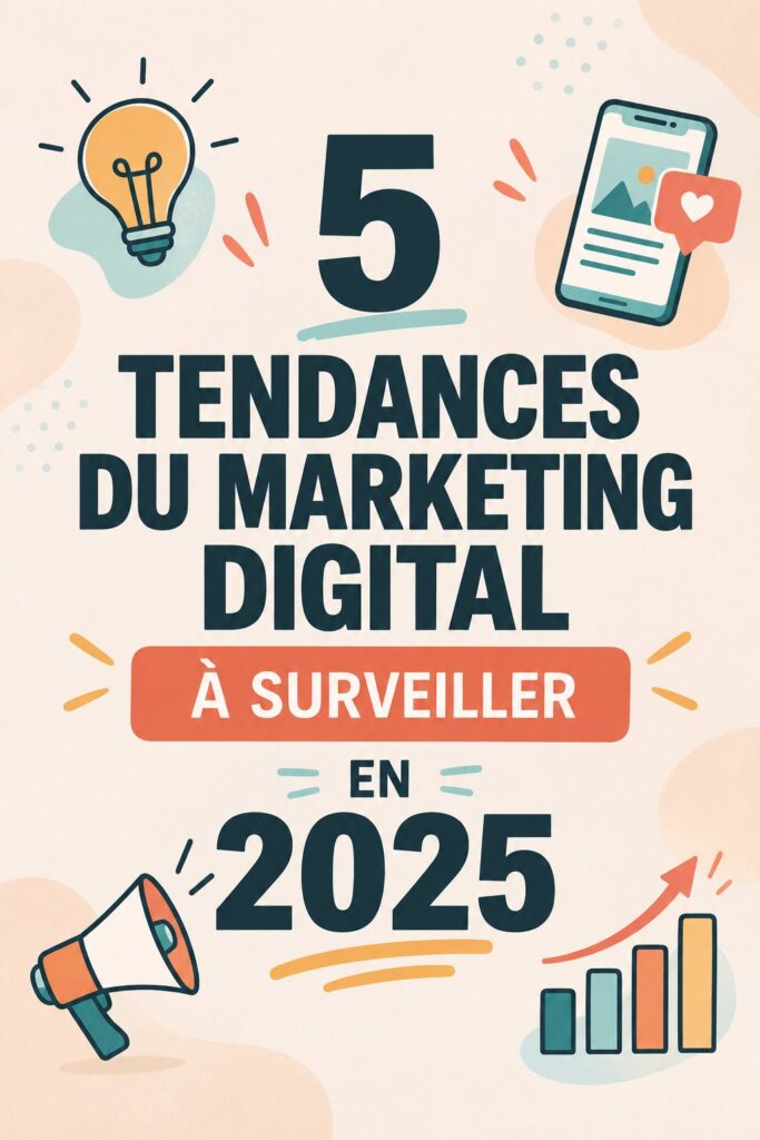 Femme contemplant des graphiques de tendances marketing pour 2025