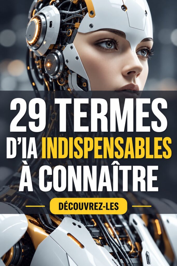 Femme consultant un article sur les termes d'IA appliqués aux finances personnelles.