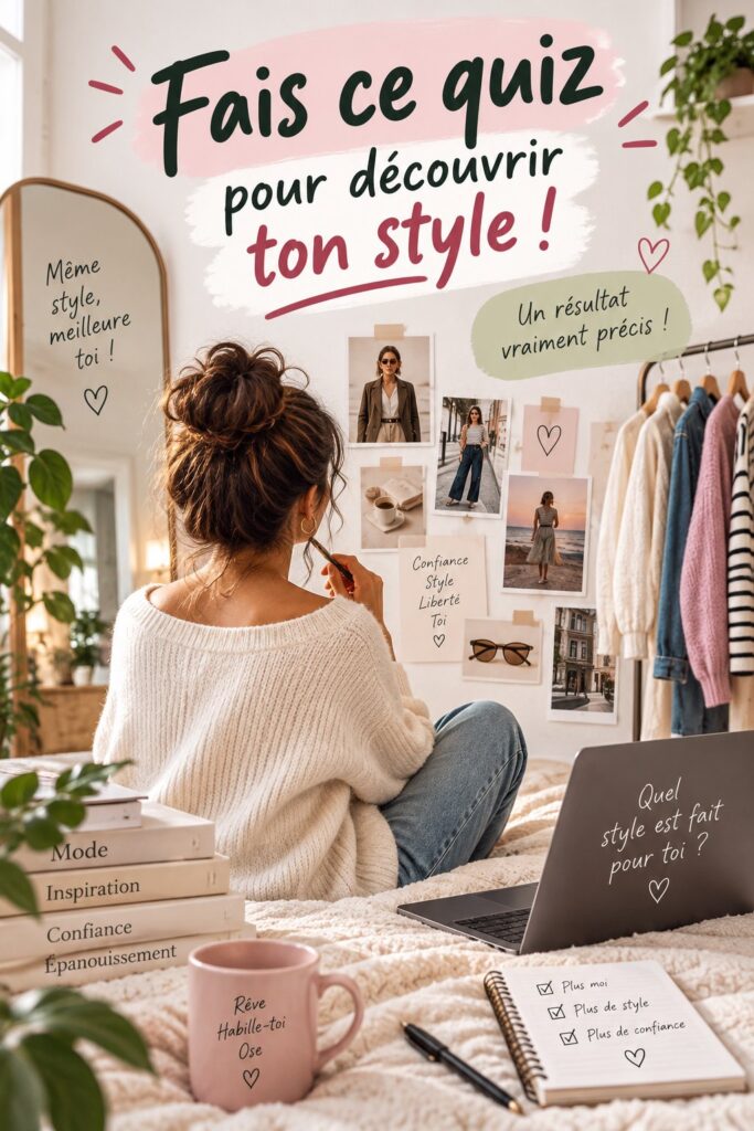Quiz sur le style de vie avec des questions engageantes et des réponses variées.