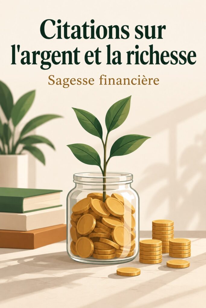 Image inspirante avec une citation de Tony Robbins sur les finances