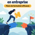 Un groupe d'employés discutant autour d'une table pendant une session de formation sur le développement des compétences.