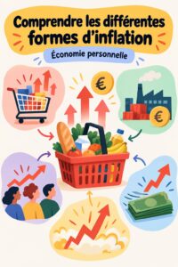 Graphique représentant les différents types d'inflation.