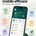 Exemple d'une interface bancaire mobile moderne avec navigation intuitive