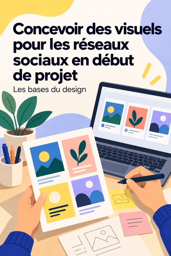 Exemple de visuel attractif pour les réseaux sociaux lié aux finances personnelles, mettant en évidence un design coloré et engageant.