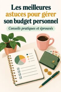 Femme joyeuse consultant son budget avec un ordinateur, mettant en avant la gestion des finances personnelles
