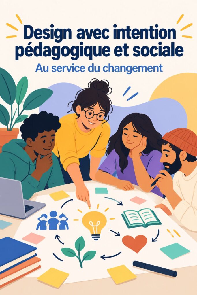 Image illustrant le design éducatif avec un impact social positif