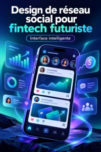 Un exemple de design moderne dans le secteur FinTech illustrant l'utilisation de l'IA