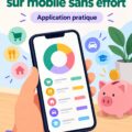 Une femme utilisant une application mobile pour gérer son budget quotidien.