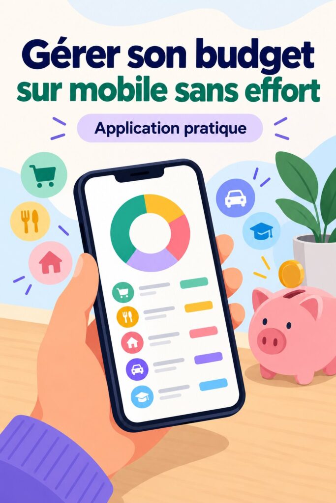 Une femme utilisant une application mobile pour gérer son budget quotidien.
