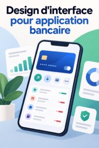 Femme utilisant une application de gestion de budget sur son téléphone