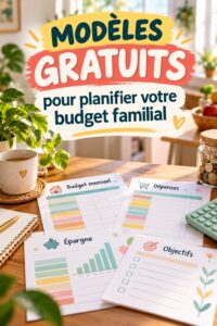 Modèles gratuits pour budget familial sur un bureau
