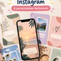 Modèles d'IG Story créatifs sur un smartphone.