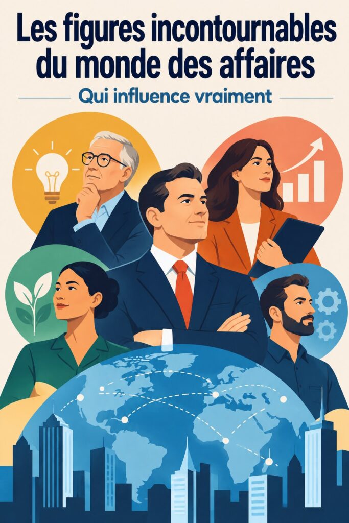 Portrait de leaders d'affaires influents pour inspirer la gestion financière
