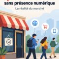 Femme d'affaires en train de développer sa présence numérique.