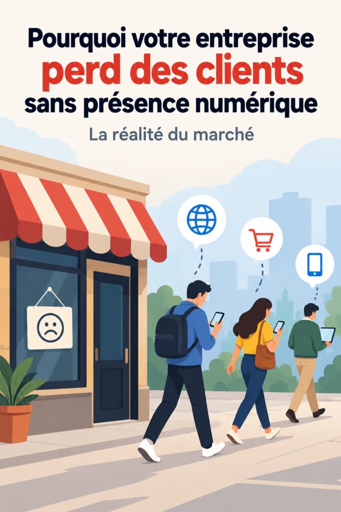 Femme d'affaires en train de développer sa présence numérique.