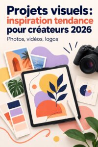 Un aperçu de projets visuels tendance pour 2026, inspirant et créatif.