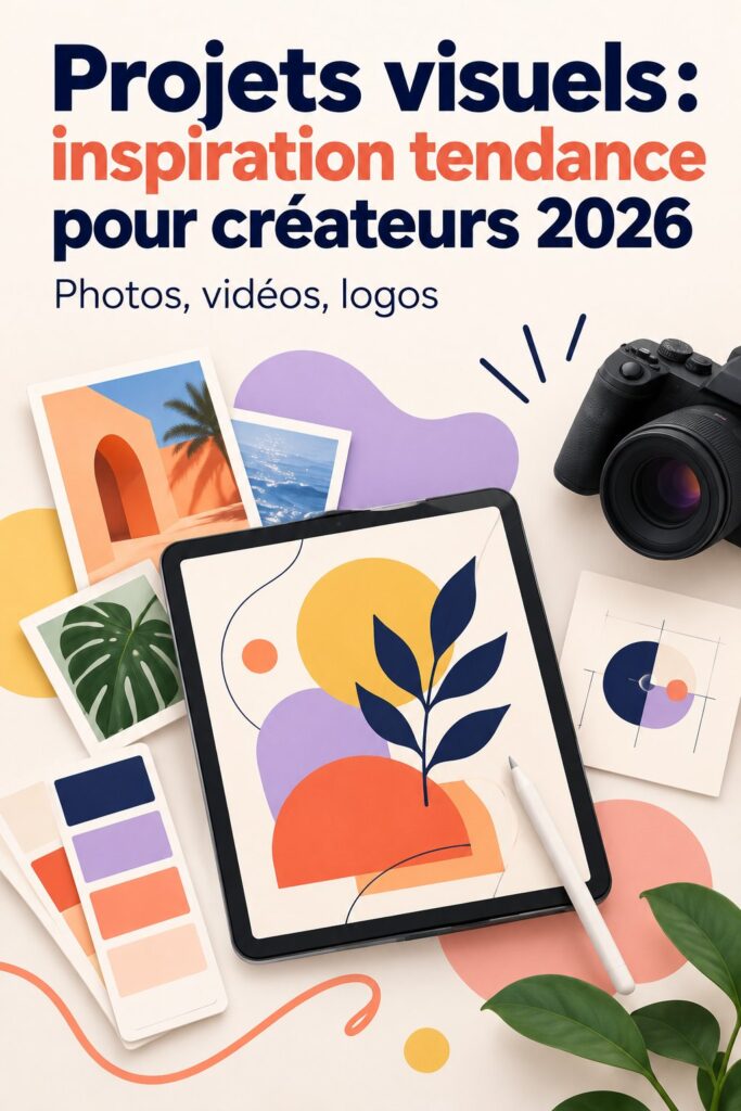 Un aperçu de projets visuels tendance pour 2026, inspirant et créatif.