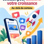 Femme utilisant les réseaux sociaux pour développer son entreprise.