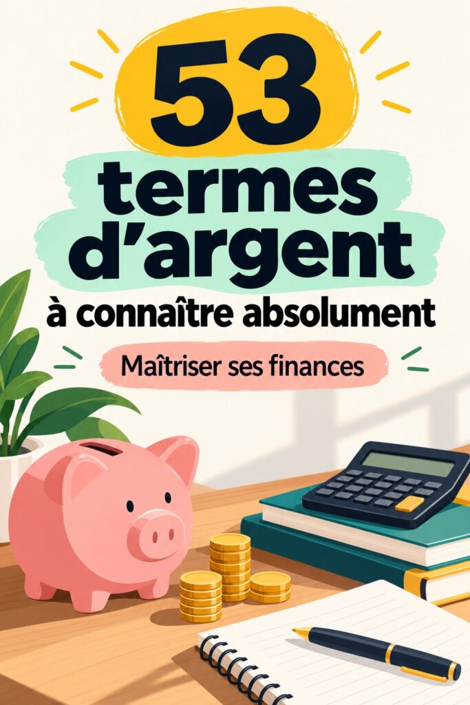Image représentant une femme apprenant des termes financiers pour gérer son budget.
